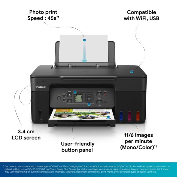 Canon PIXMA G3770 Wireless Refillable Printer - Image 4