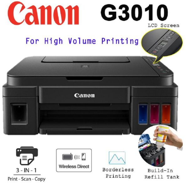 Canon Pixma G3010 All-in-One Wireless Printer - Image 2