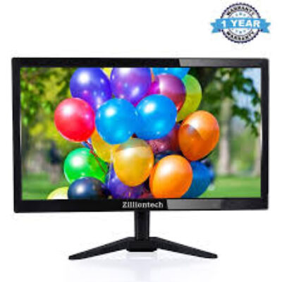 Zilliontec Monitor 22″ HD LED Monitor 16:9, VGA & HDMI Input Black in Color